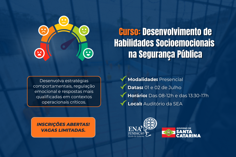 Escola de Governo ENA abre inscrições para Curso de Habilidades Socioemocionais na Segurança Pública