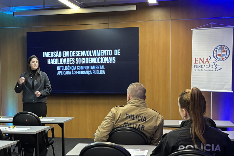 ENA mobiliza profissionais de várias regiões de SC em curso voltado à inteligência emocional na Segurança Pública